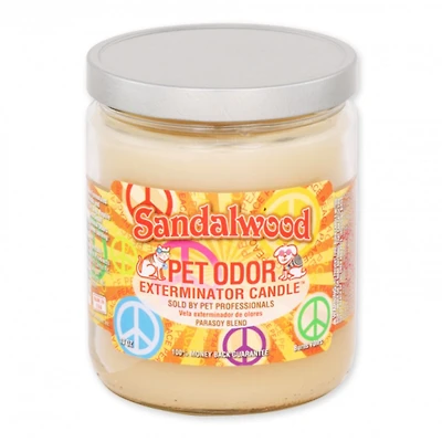 Specialty Pet - 13oz Candle - Pet Odor Exterminator with Enzymes - Sandalwood Scent
