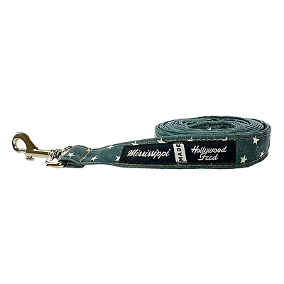 Dog Leash - Grey Mini Stars