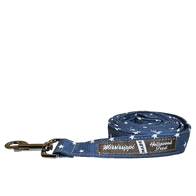 Dog Leash - Navy Mini Star