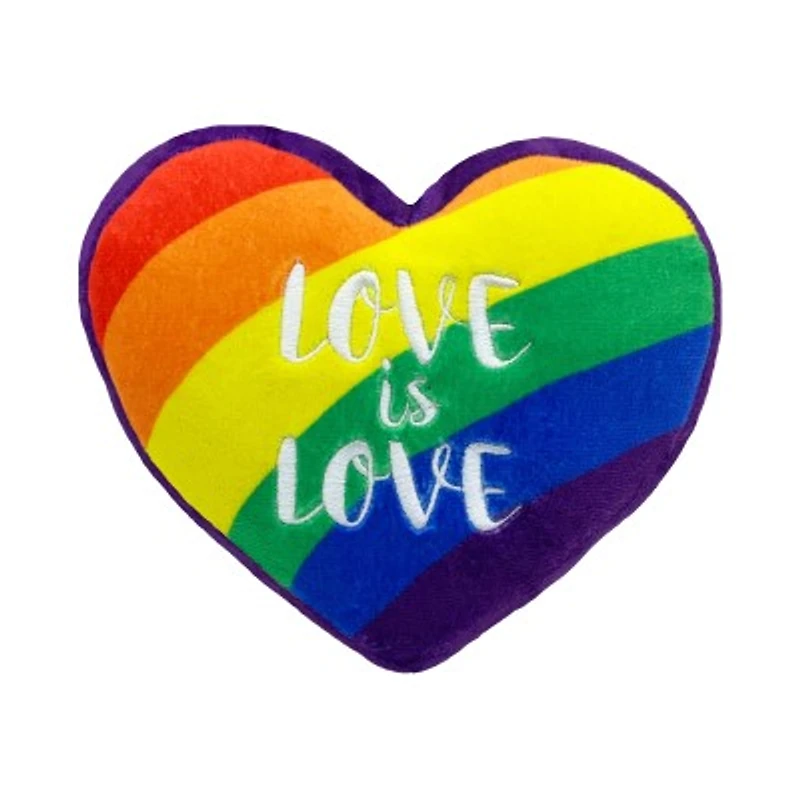 - Power Plush Dog Toy - Pride Heart