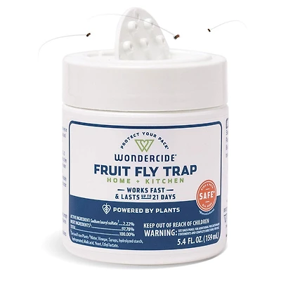 Wondercide - Fruit Fly Trap for Home + Kitchen - Plant Powered & Pet Safe Insect Control