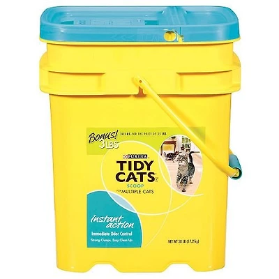 - Clumping Clay Cat Litter - Instant Odor Control for Multi Cats