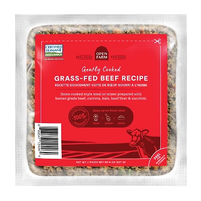 Open Farm - Frozen Dog Food - Gently Cooked Grass-Fed Beef