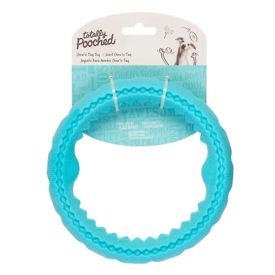 Messy Mutts - Dog Toy- Totally Pooched Chew n' Tug Ring,  6.5"