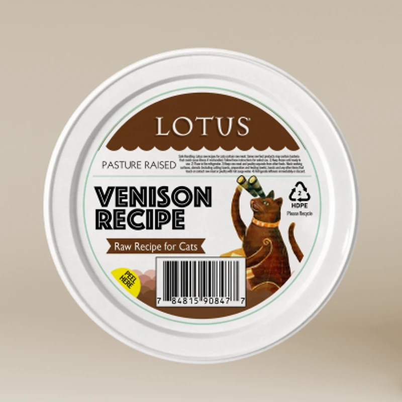 Lotus - Frozen Cat Food - Venison Recipe