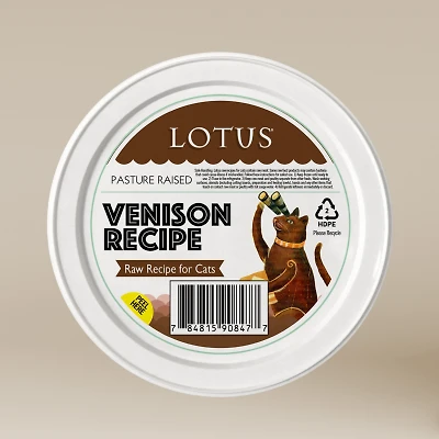 Lotus - Frozen Cat Food - Venison Recipe