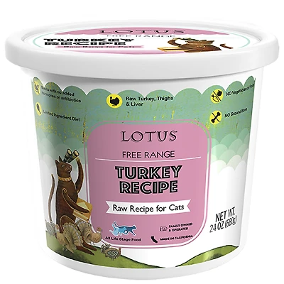 - Frozen Cat Food - Free Range Turkey