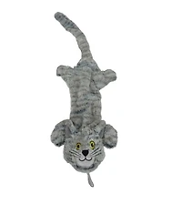 Steel Dog - Plush Dog Toy - Gray Flat Cat