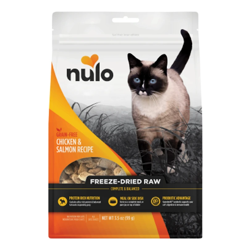 Nulo - Freeze Dried Raw Cat Food - Salmon & Chicken