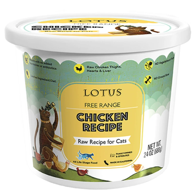 - Frozen Cat Food - Free Range Chicken