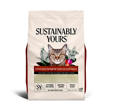 - Mixed Grain Clumping Cat Litter - Natural Plant Based Odor Control - Multi Cat