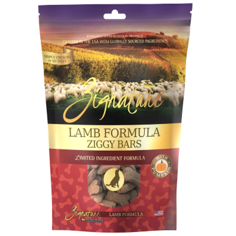 Zignature - Dog Treats - Lamb Ziggy Bars