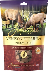 Zignature - Dog Treats - Venison Ziggy Bars