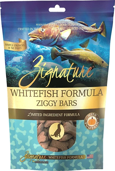 Zignature - Dog Treats - WhiteFish Ziggy Bars