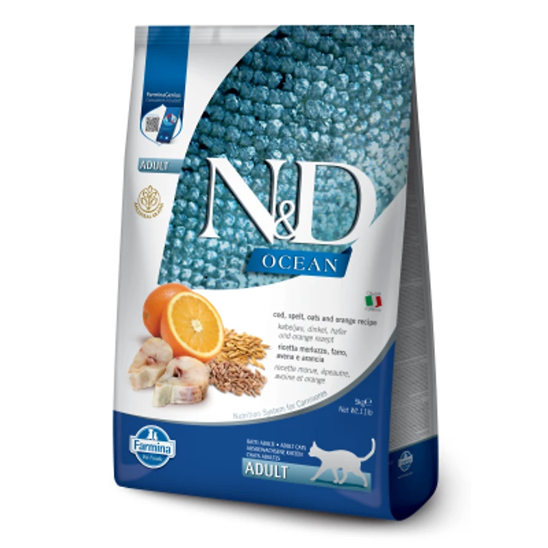 Farmina - Dry Kitten Food - Cod, Shrimp, & Pumpkin
