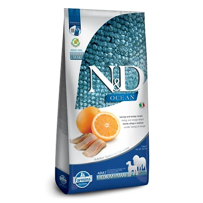 Farmina - Dry Dog Food - Herring & Orange Med/Maxi Adult
