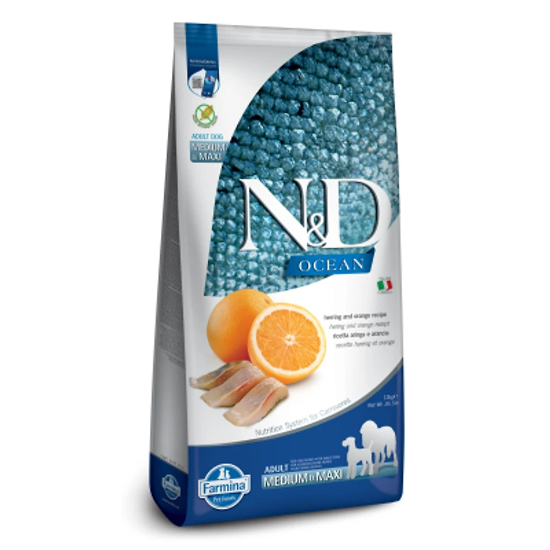 Farmina - Dry Dog Food - Herring & Orange Med/Maxi Adult