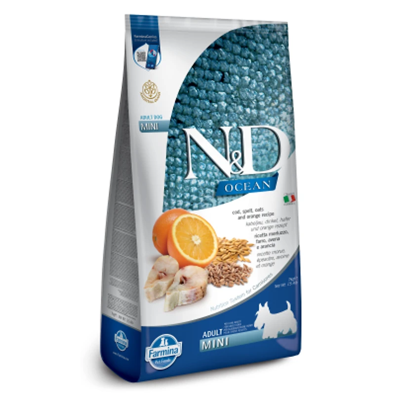 - Dry Dog Food - Cod, Spelt, & Oats Mini Adult