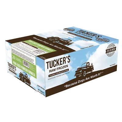 - Raw Frozen Dog Food - Grain Free & High Protein Complete Diet - Pork,  Duck,  & Pumpkin Formula