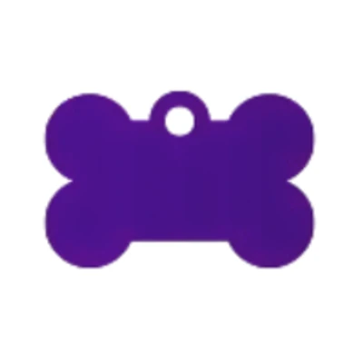 iMARC - Customizable Pet ID Tag - Purple Bone