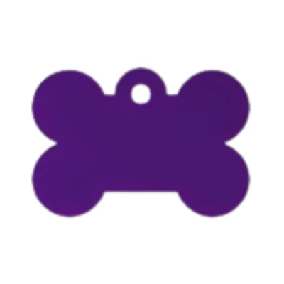 - Customizable Pet ID Tag - Purple Bone