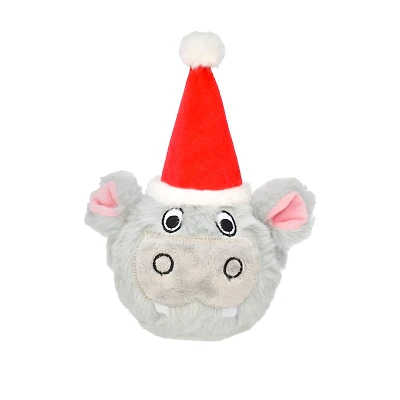 - Plush Dog Toy - Holiday Nubbies Hippo,  Penguin,  or Reindeer