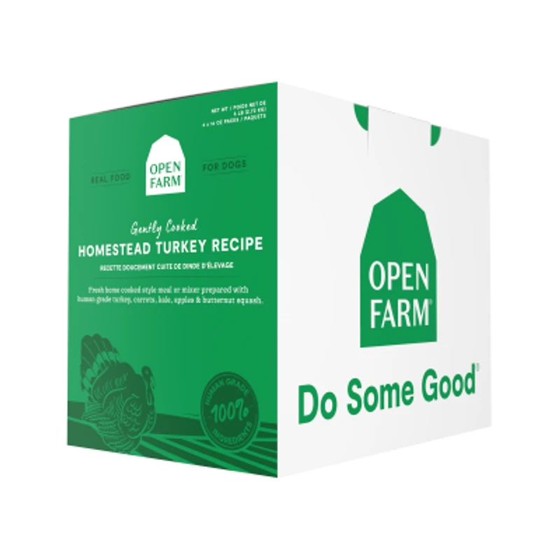 - Frozen Dog Food - Gently Cooked Homestead Turkey