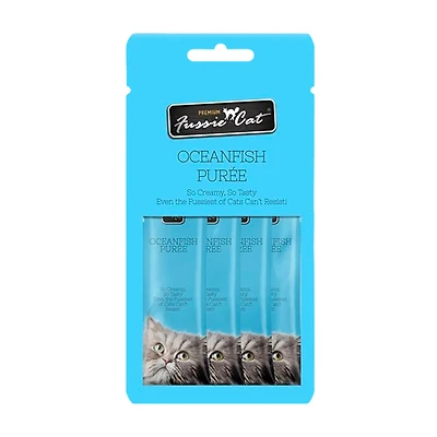 Fussie Cat - Lickable Cat Treats - Ocean Fish Puree