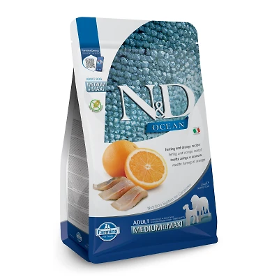 - Dry Dog Food - Herring & Orange Med/Maxi Adult