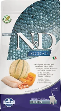 Farmina - Dry Kitten Food - Cod,  Shrimp & Pumpkin