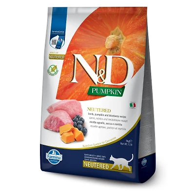- Dry Cat Food - Lamb,  Pumpkin,  & Blueberry Neutered Cat