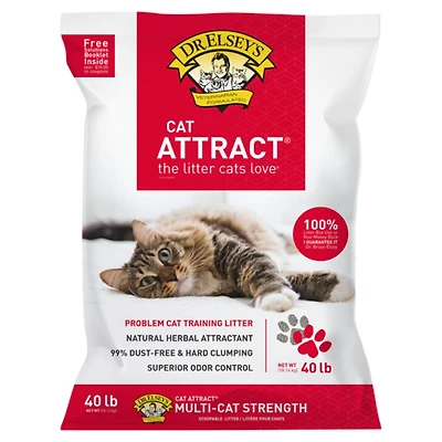 Dr Elsey's - Clumping Clay Cat Litter - Natural Herb Attractant for Litter Box Training - Cat Attract