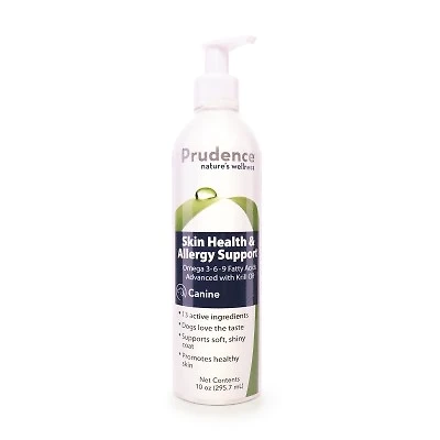 Prudence - Dog Supplement - Omega 3 Itch & Dry Coat Help - Skin & Allergy Support with Krill Oil