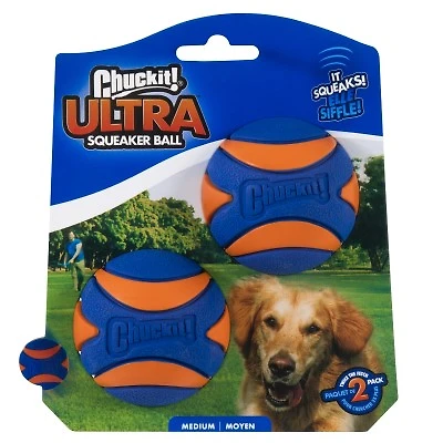 - Dog Toy - Ultra Squeaker Ball - 2 Pack