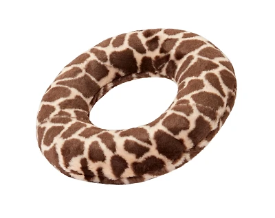 Fluff & Tuff - Plush Dog Toy - Soft Fabric with Tuffweb Mesh for Snuggles & Play - Python Ring