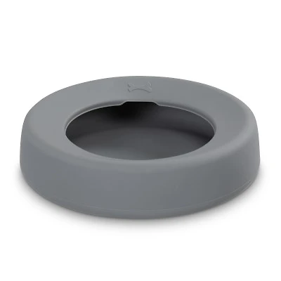Messy Mutts - No Spill Bowl - Grey