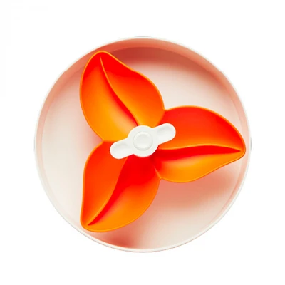PetDreamHouse - Interactive Spinning Slow Feeder - Orange Spinner