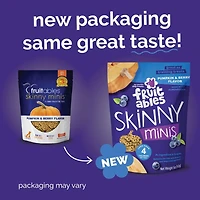 Fruitables - Skinny Minis® Dog Treat - Big Flavor Soft Chews with Superfoods - Pumpkin & Berry