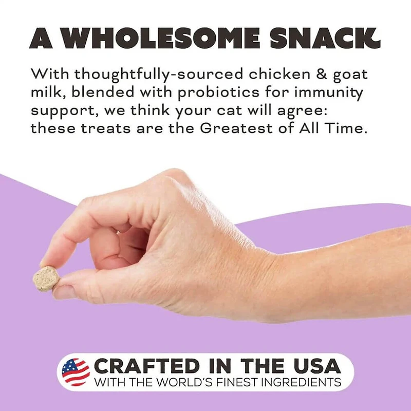 Primal - Freeze Dried Raw Cat Treat - All Natural with Probiotics - The G.O.A.T. Chicken & Goat Milk