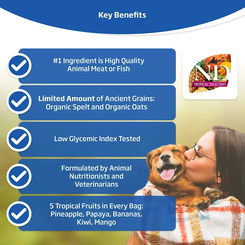 - Dry Dog Food - Lamb,  Spelt,  Oats & Tropical Fruits Puppy Medium & Maxi