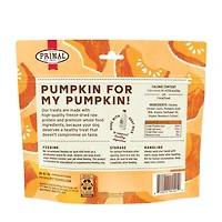 Primal - Freeze Dried Raw Dog Treat - All Natural with Probiotics - Pumpkin For My Pumpkin Chicken,  Pumpkin & Goat Milk