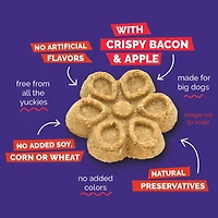 Fruitables - Biggies™ Dog Treat - Crunchy Bold Flavor & Natural Ingredients - Bacon & Apple