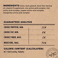 Vital Essentials - Frozen Raw Cat Food - High Protein,  Grain Free & Limited Ingredient Mini Patties - Duck Entrée