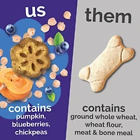Fruitables - Skinny Minis® Dog Treat - Big Flavor Soft Chews with Superfoods - Pumpkin & Berry