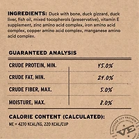 Vital Essentials - Freeze Dried Raw Dog Food - High Protein,  Grain Free & Limited Ingredient Crunchy Mini Nibs - Duck Entrée
