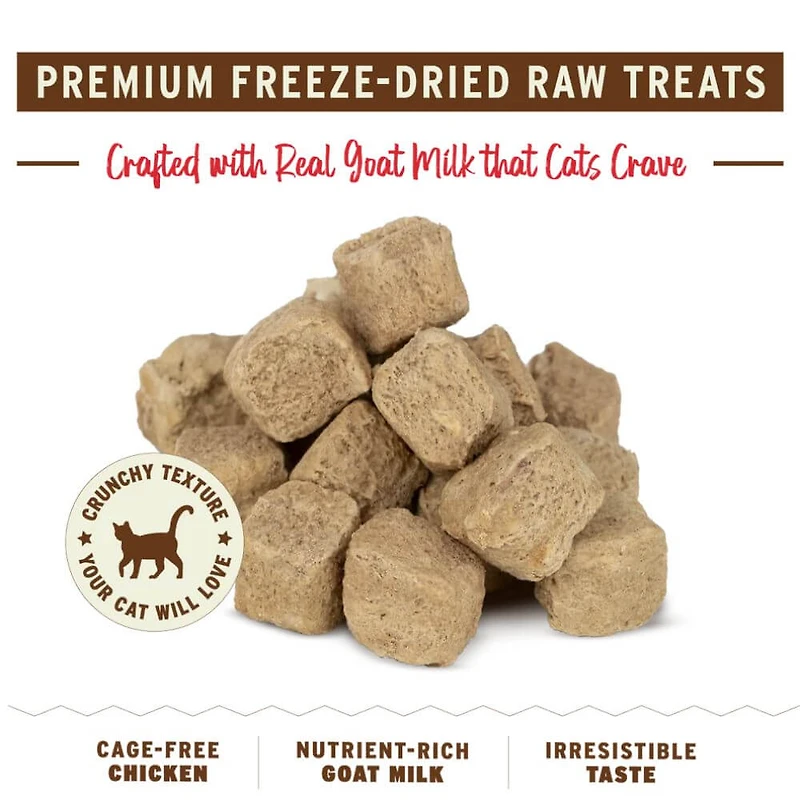 Primal - Freeze Dried Raw Cat Treat - All Natural with Probiotics - The G.O.A.T. Chicken & Goat Milk