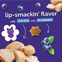 Fruitables - Cat Treat - Superfood Blend with Crunchy Flaky Texture - Chicken & Blueberry