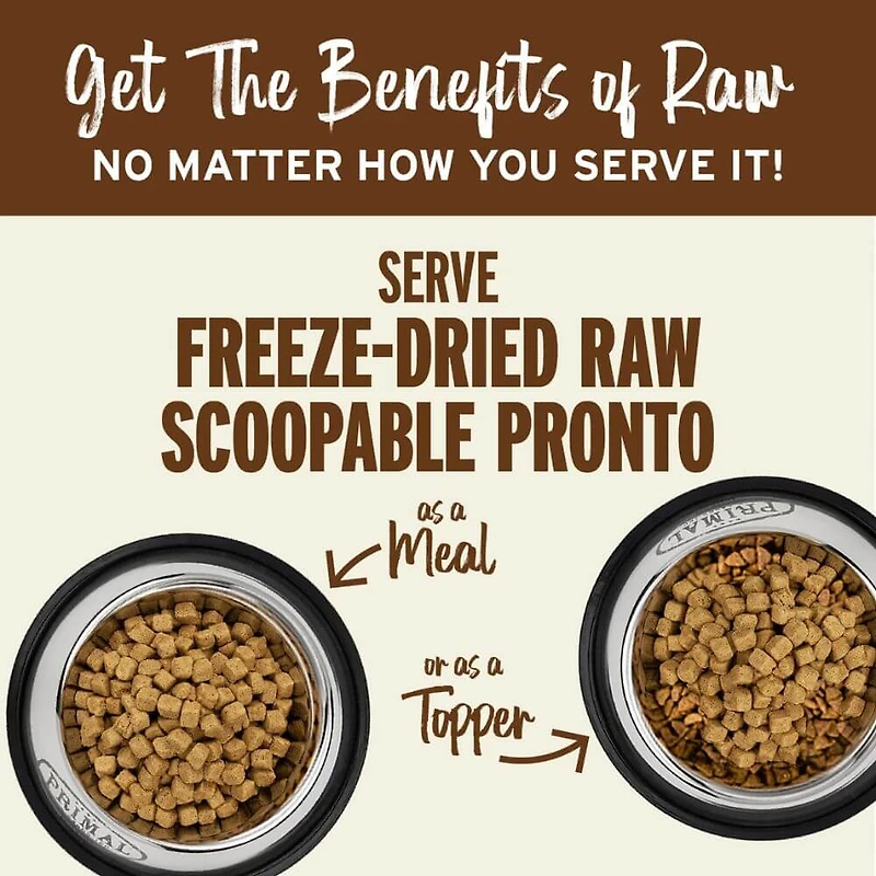 Primal - Freeze Dried Scoopable Pronto Dog Food - Raw & Natural Nutrition