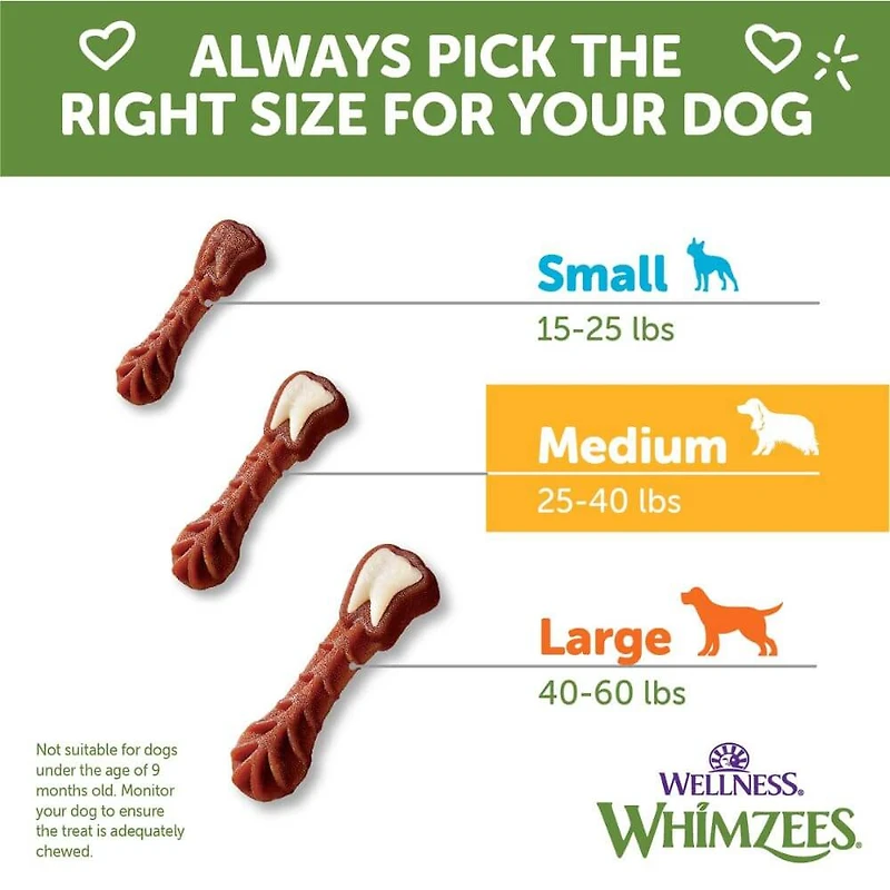 WHIMZEES - Dog Dental Treat - Brushzees Natural Grain Free Dental Chews