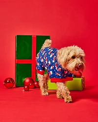 Hotel Doggy - Dog Pajamas - Navy Bears Cozy Plush Onesie